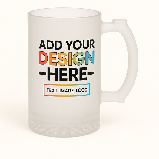 Frosted Glass Beer Mug