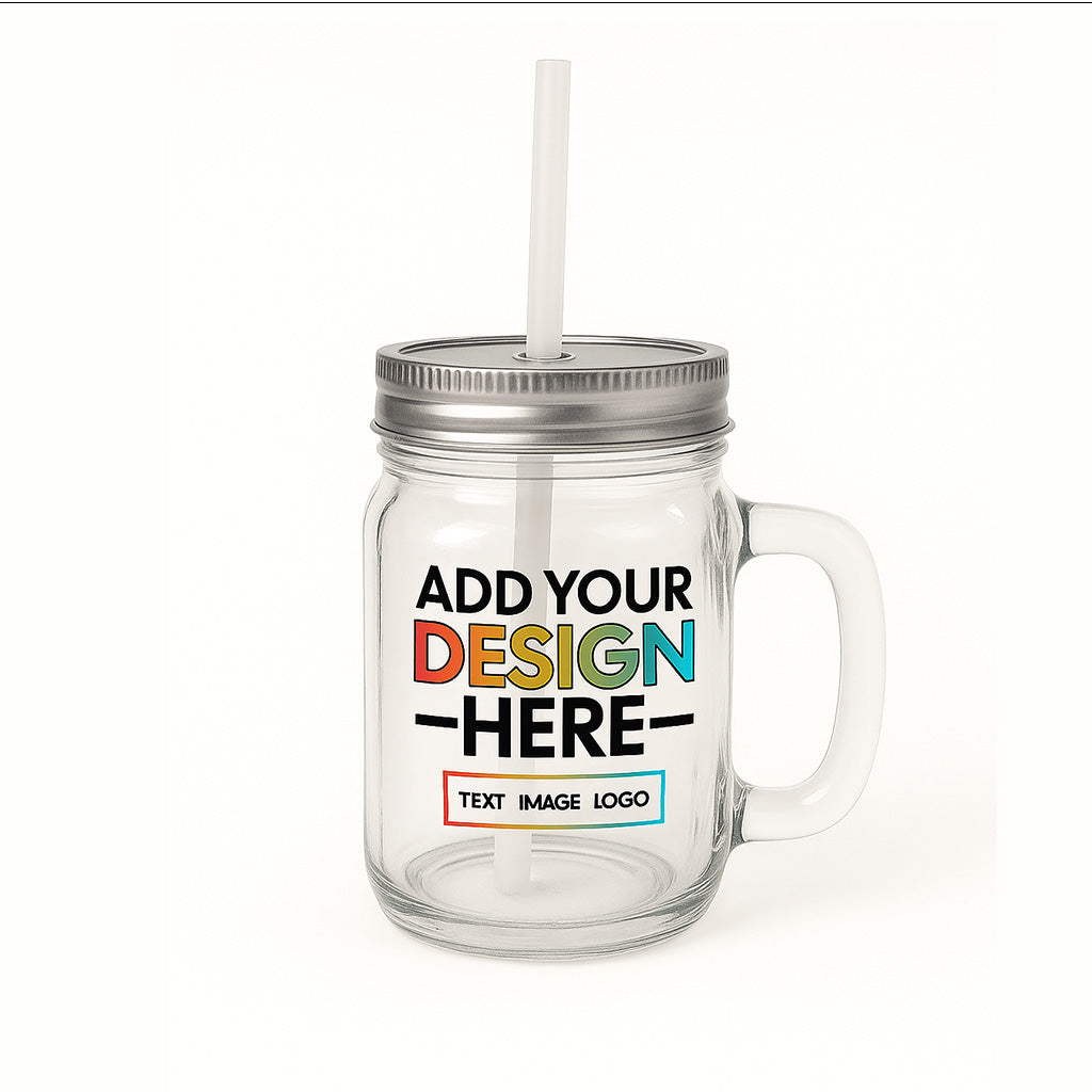 Mason Jar Lid & Straw