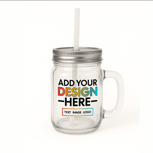 Mason Jar Lid & Straw