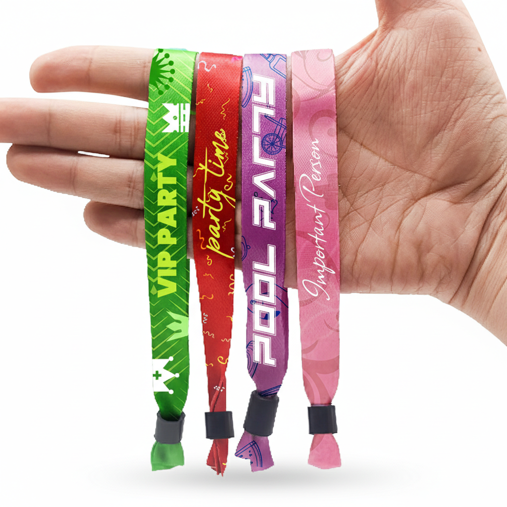 Polyester Satin Wristbands